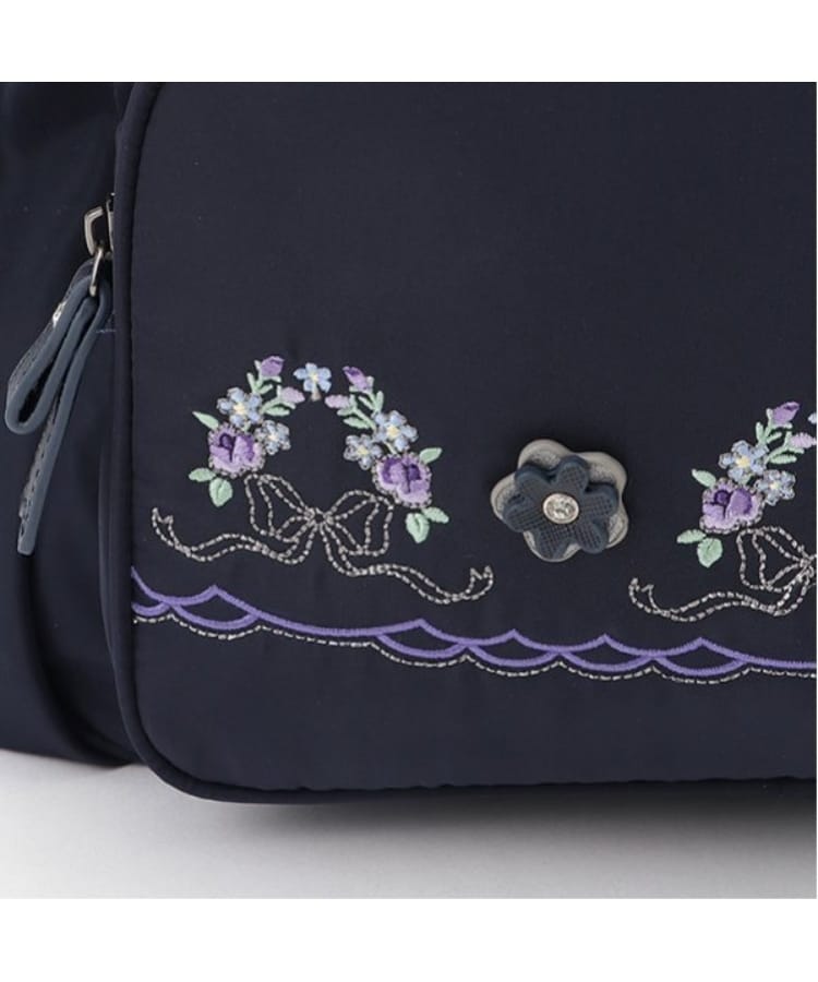 アナ スイ・ミニ(ANNA SUI mini)のお花リース刺しゅうリュック6