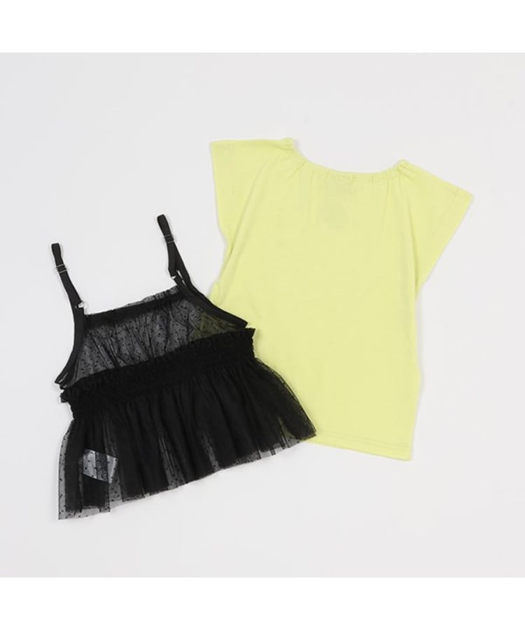 アナ スイ・ミニ(ANNA SUI mini)のチュールビスチェ+Tシャツ1