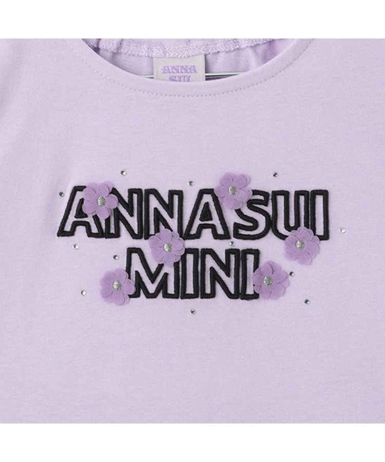 アナ スイ・ミニ(ANNA SUI mini)の立体ロゴ花モチーフ長袖Ｔシャツ3