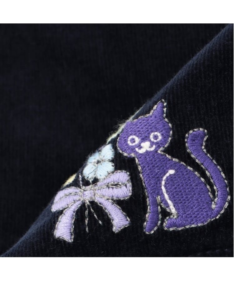 アナ スイ・ミニ(ANNA SUI mini)の【あったか裏ベロア】刺しゅうショートパンツ10