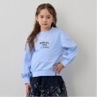 アナ スイ・ミニ(ANNA SUI mini)のリボンロゴ刺しゅうトレーナー サックスブルー(090)