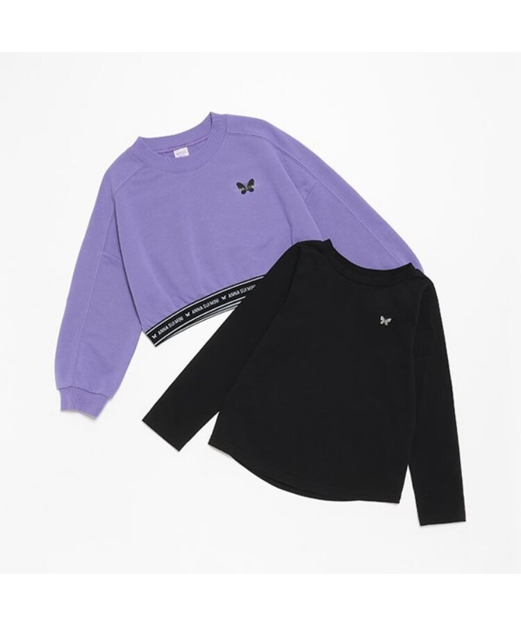 ホット セールの通販 ☆短丈トレーナー+長袖Tシャツ（その他） | ANNA SUI mini（アナ トップス
