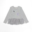 アナ スイ・ミニ(ANNA SUI mini)の★ペプラムチュール刺しゅうトレーナー グレー(112)