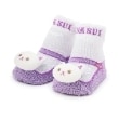 アナ スイ・ミニ(ANNA SUI mini)のネコマスコットクルーソックス ラベンダー(080)