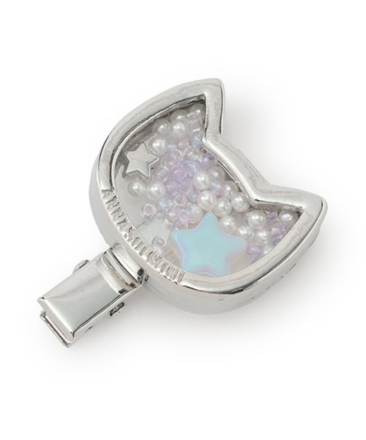 アナ スイ・ミニ(ANNA SUI mini)の金属ネコヘアクリップ シルバー(006)