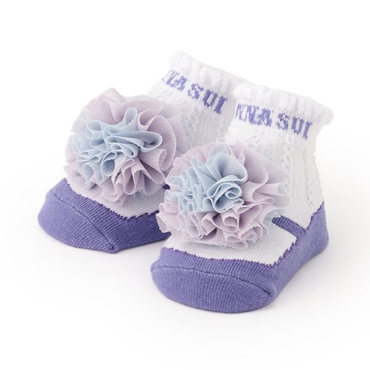 アナ スイ・ミニ(ANNA SUI mini)のチュール梵天クルーソックス ソックス