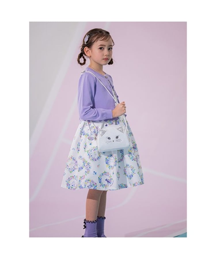 アナ スイ・ミニ(ANNA SUI mini)のフラワーリース柄布帛ワンピース12