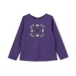 アナ スイ・ミニ(ANNA SUI mini)のButterfly Heart刺繍長袖Tシャツ パープル(081)