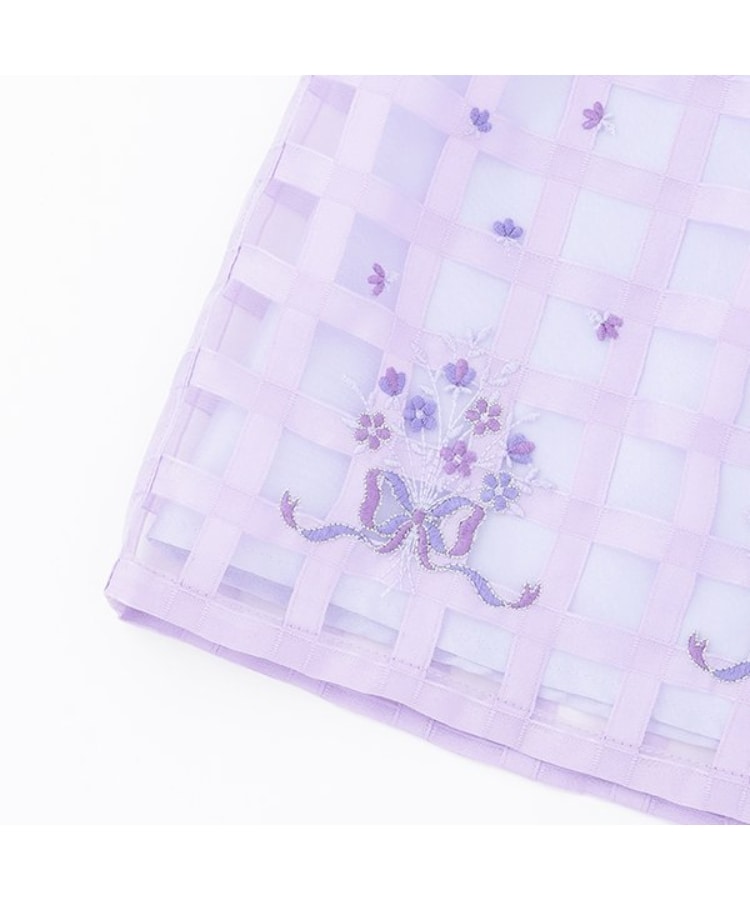 オーガンジー裾刺繍ワンピース（その他） | ANNA SUI mini（アナ