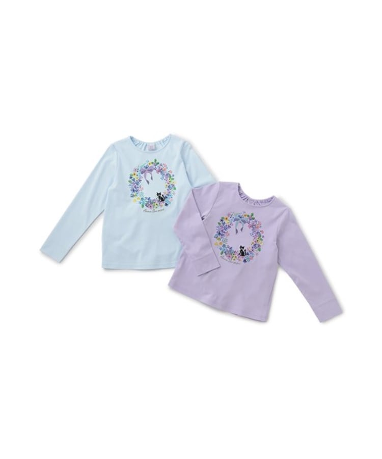 アナ スイ・ミニ(ANNA SUI mini)のフラワーリースネコプリント長袖Tシャツ7