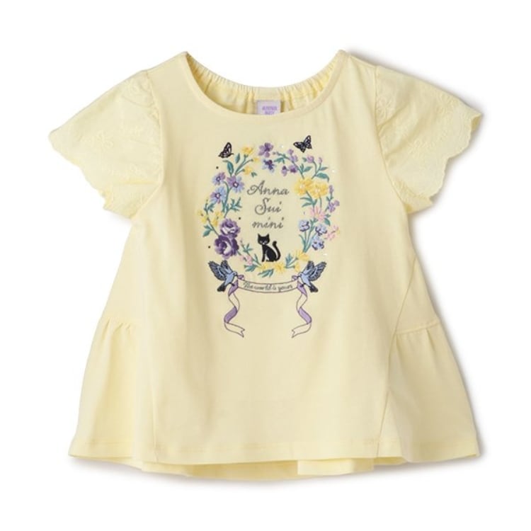 24春ANNA SUI mini アナスイロゴ刺しゅうbigTシャツ - メルカリ