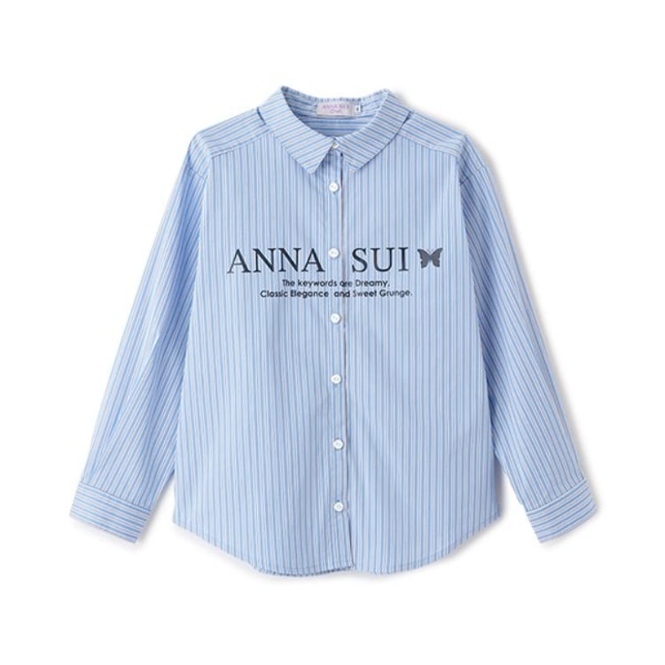 アナ スイ・ミニ(ANNA SUI mini)のロゴプリント長袖シャツ シャツ・ブラウス