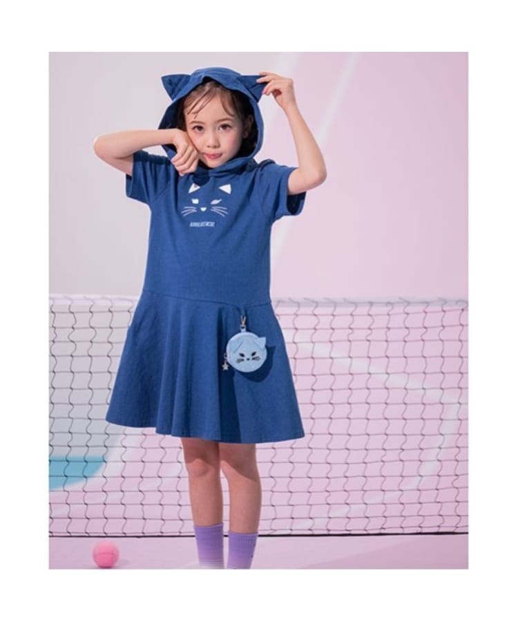 ポーチ付きネコカットワンピース(ミドルワンピース) | ANNA ポーチ付きネコカットワンピース(ミドルワンピース) | ANNA