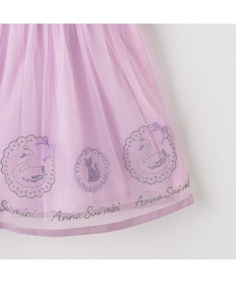 アナ スイ・ミニ(ANNA SUI mini)の裾刺しゅうチュールワンピース4