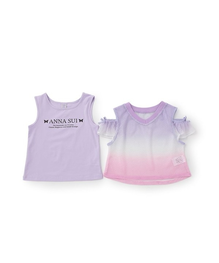 アナ スイ・ミニ(ANNA SUI mini)のメッシュグラデーションT＋タンクトップ9