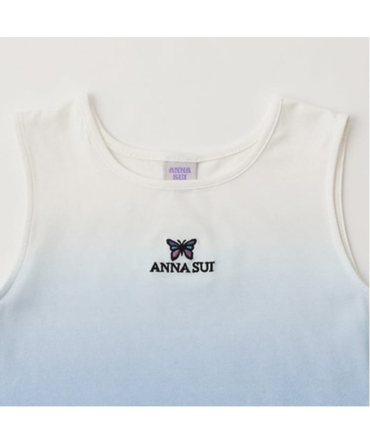 アナ スイ・ミニ(ANNA SUI mini)の短丈ストライプシャツ＋グラデーションタンクトップ10