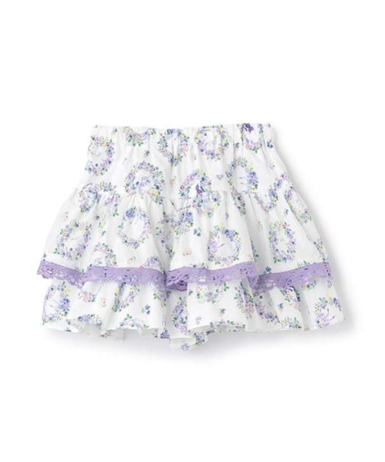 アナ スイ・ミニ(ANNA SUI mini)のフラワーリース柄2段キュロット5