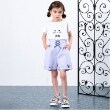 アナ スイ・ミニ(ANNA SUI mini)の裾ドリーミー刺しゅうショートパンツ サックスブルー(090)