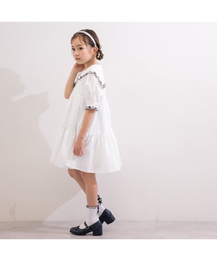 アナ スイ・ミニ(ANNA SUI mini)のセーラーカラーティアードワンピース16