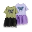 アナ スイ・ミニ(ANNA SUI mini)の蝶チュールドッキングワンピース9