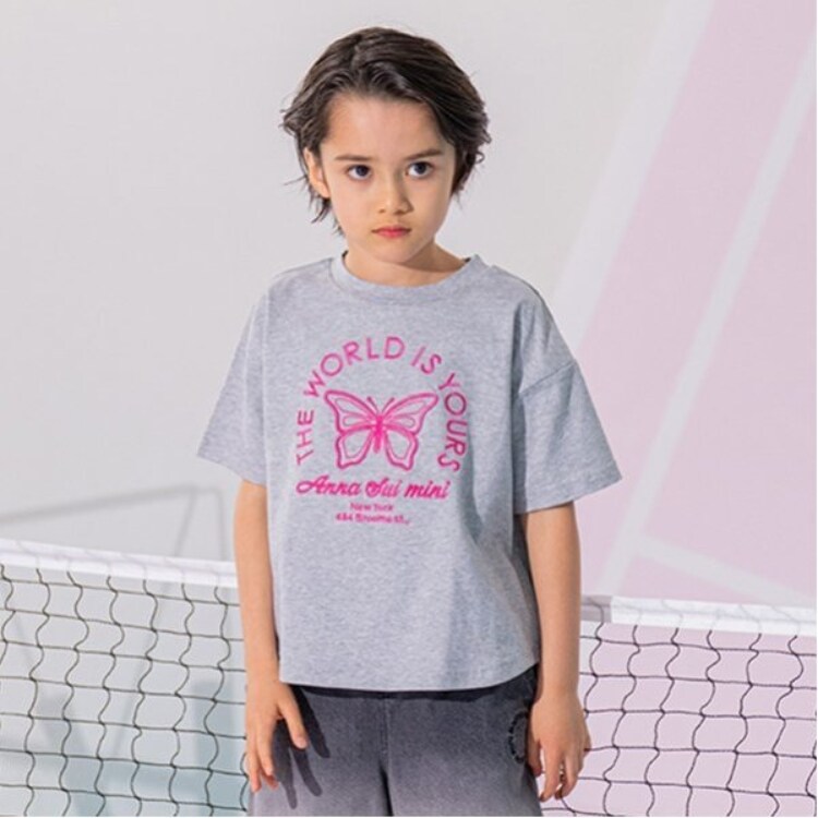 アナ スイ・ミニ(ANNA SUI mini)の蝶刺しゅうTシャツ Ｔシャツ