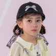 アナ スイ・ミニ(ANNA SUI mini)のリボン刺しゅうキャップ ブラック(219)