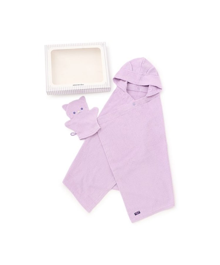 アナ スイ・ミニ(ANNA SUI mini)の【BOX付】オリジナルボックスつきバスポンチョセット ラベンダー(080)