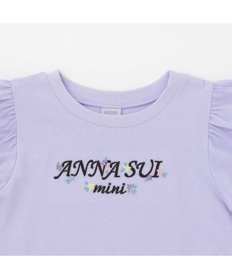 アナ スイ・ミニ(ANNA SUI mini)の【人気商品再入荷】【直営店で取り扱い無し】袖バルーンロゴ刺しゅう半袖Tシャツ2