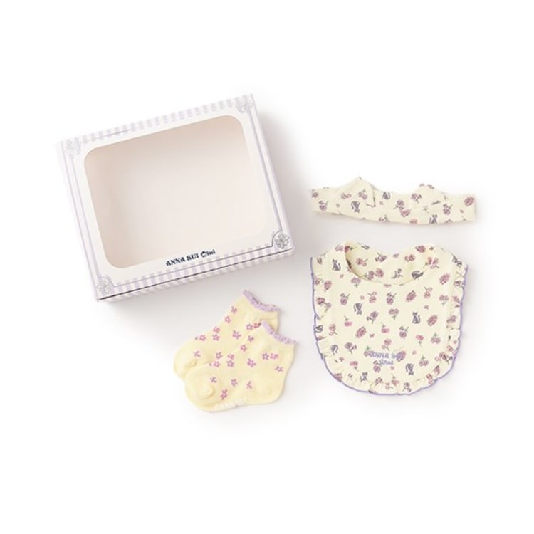 アナ スイ・ミニ(ANNA SUI mini)のボックスつきミニフラワー柄3点セット キッズ・ベビーグッズ