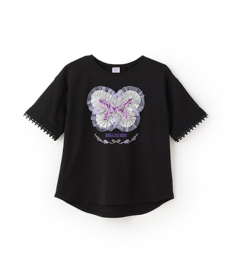 フリル蝶Tシャツ(Tシャツ) | ANNA SUI mini(アナ スイ・ミニ フリル蝶Tシャツ(Tシャツ) | ANNA SUI mini(アナ スイ・ミニ