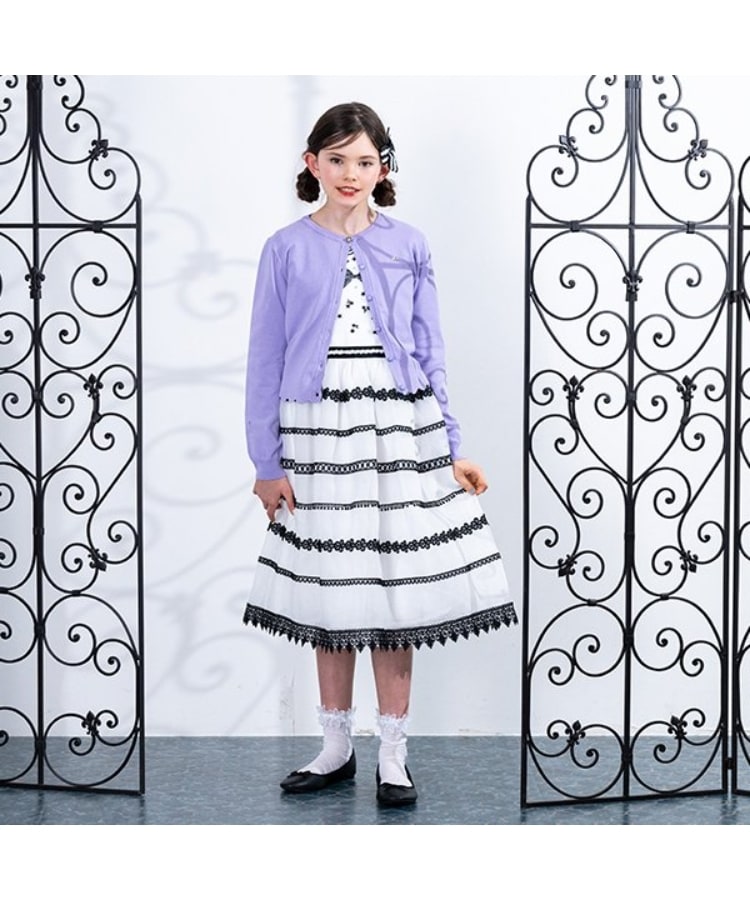 アナ スイ・ミニ(ANNA SUI mini)の【Premium】レースボーダードレス15