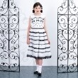 アナ スイ・ミニ(ANNA SUI mini)の【Premium】レースボーダードレス13