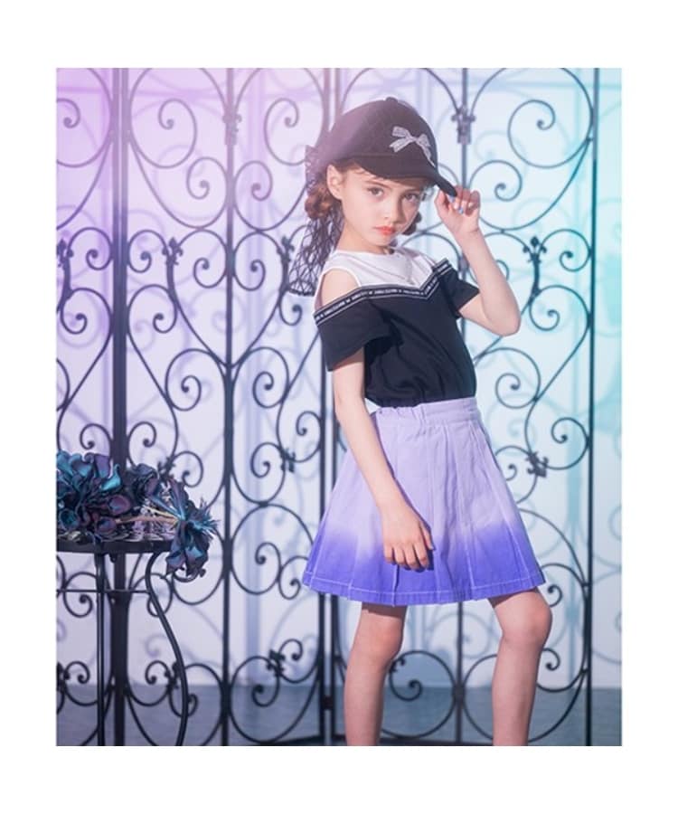 アナ スイ・ミニ(ANNA SUI mini)のネックレスつきロゴテープ肩あきTシャツ12