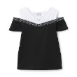 アナ スイ・ミニ(ANNA SUI mini)のネックレスつきロゴテープ肩あきTシャツ9