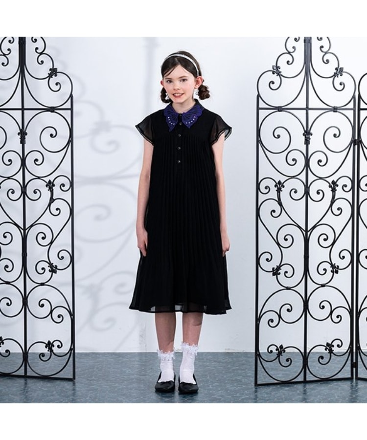 アナ スイ・ミニ(ANNA SUI mini)の【Premium】衿バタフライ プリーツワンピース12