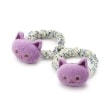 アナ スイ・ミニ(ANNA SUI mini)のネコマスコットヘアポニー2個セット パープル(081)