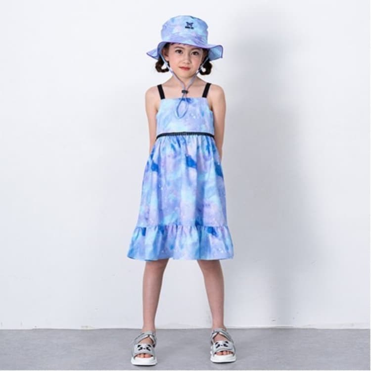 アナ スイ・ミニ(ANNA SUI mini)の【水陸両用】タイダイ柄 サンドレス ミドルワンピース
