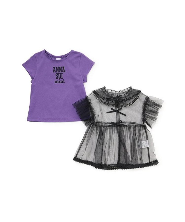 アナ スイ・ミニ(ANNA SUI mini)のチュールフリルブラウス＋Tシャツset2