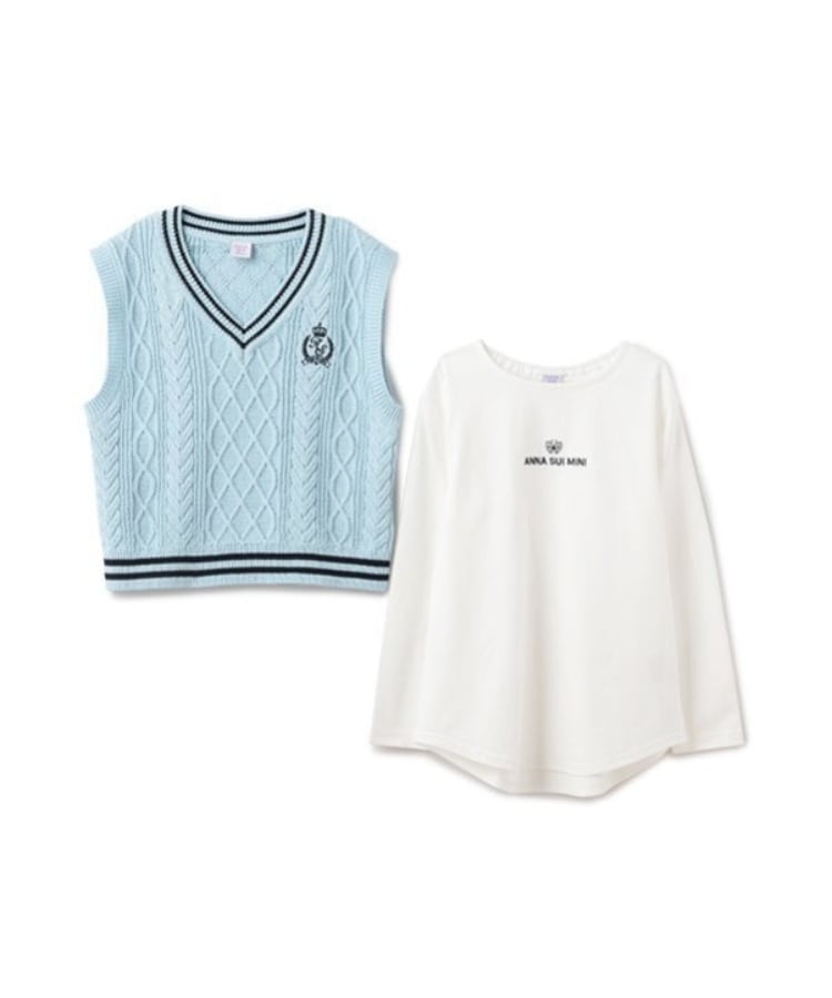 アナ スイ・ミニ(ANNA SUI mini)のニットベスト＋長袖Tシャツ13