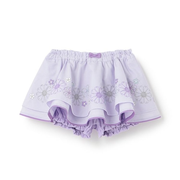 アナ スイ・ミニ(ANNA SUI mini)のお花刺しゅうスカートカバーパンツ キッズ・ベビーグッズ
