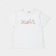 エックスガール ステージス(X-girl STAGES)の立体PVCロゴモチーフ半袖Tシャツ オフホワイト(003)
