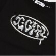 エックスガール ステージス(X-girl STAGES)の立体メタリックロゴモチーフ半袖Tシャツ3