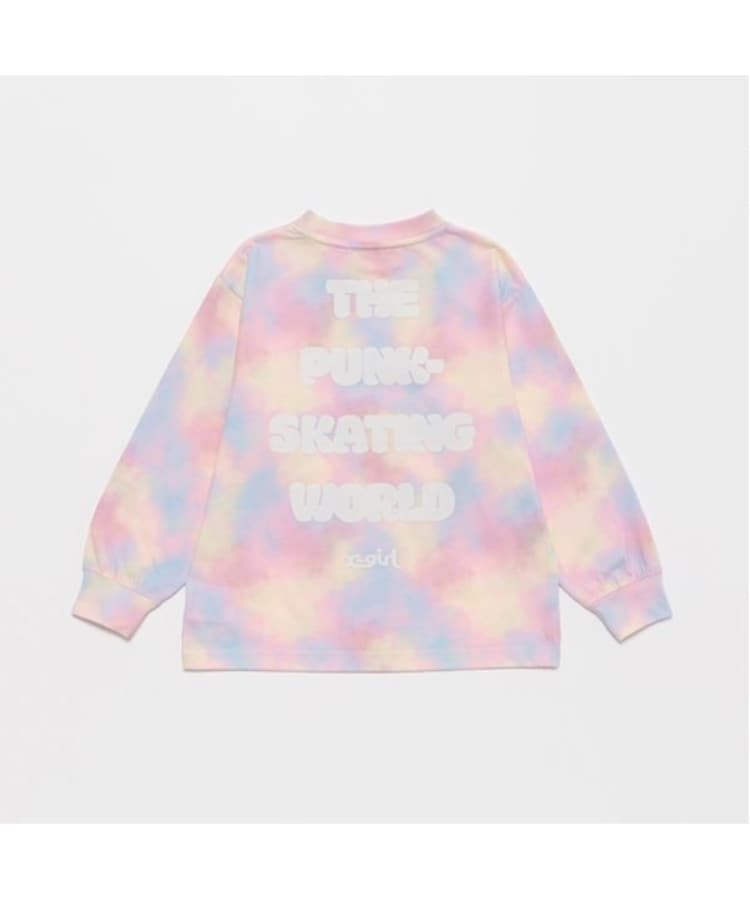 エックスガール ステージス(X-girl STAGES)のバックロゴ長袖Tシャツ3