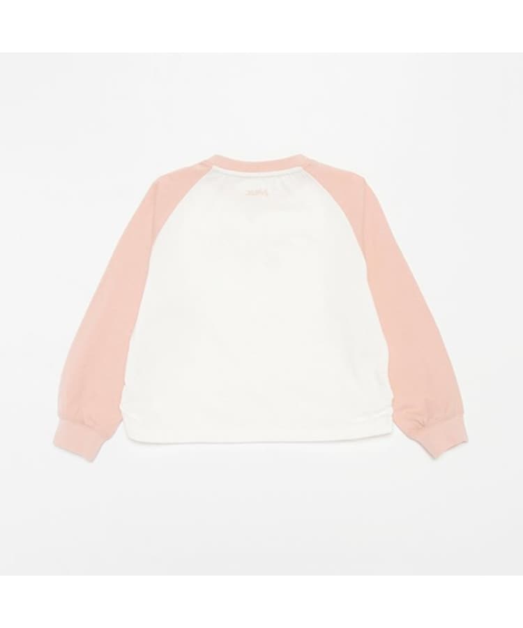 エックスガール ステージス(X-girl STAGES)のラインストーンロゴラグラン長袖Tシャツ1