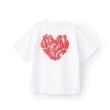 エックスガール ステージス(X-girl STAGES)のハートロゴバックプリント半袖Tシャツ2
