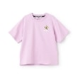 エックスガール ステージス(X-girl STAGES)のハートロゴバックプリント半袖Tシャツ ラベンダー(080)