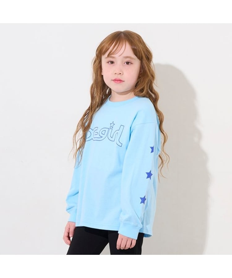 エックスガール ステージス(X-girl STAGES)のミルズロゴ長袖Tシャツ1