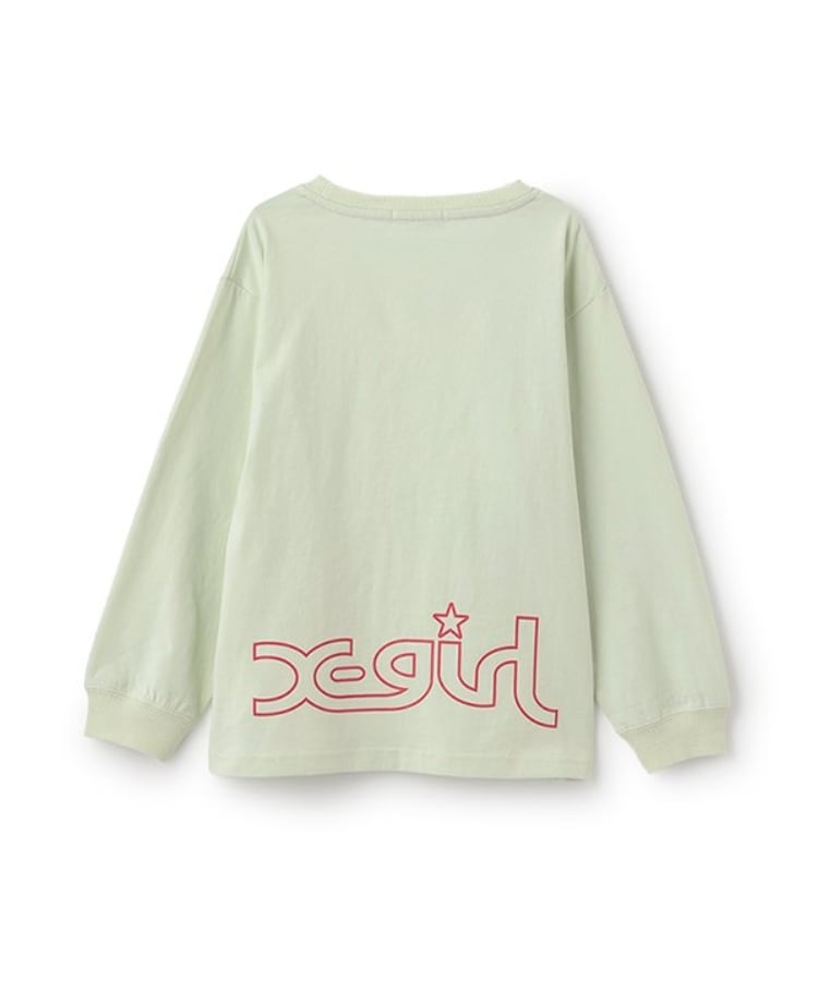 エックスガール ステージス(X-girl STAGES)のガールイラスト長袖Tシャツ15