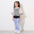 エックスガール ステージス(X-girl STAGES)のサイドラインカーゴフレアパンツ ブルー(192)