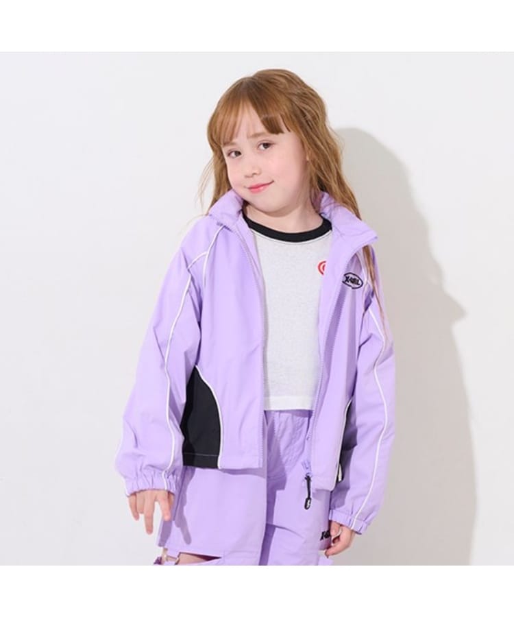 エックスガール ステージス(X-girl STAGES)のハートロゴラグランシアー長袖Tシャツ5